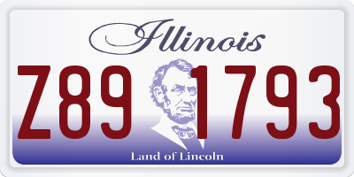 IL license plate Z891793