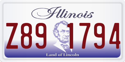 IL license plate Z891794