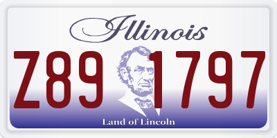IL license plate Z891797