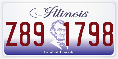 IL license plate Z891798