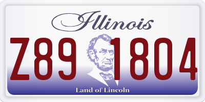 IL license plate Z891804