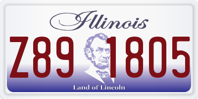 IL license plate Z891805