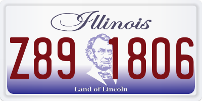 IL license plate Z891806