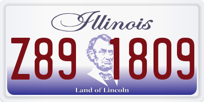 IL license plate Z891809
