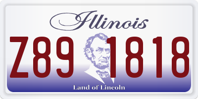 IL license plate Z891818