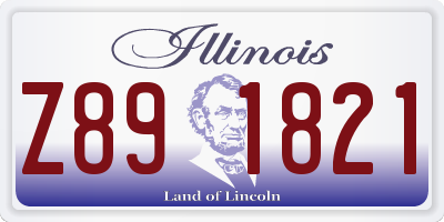 IL license plate Z891821