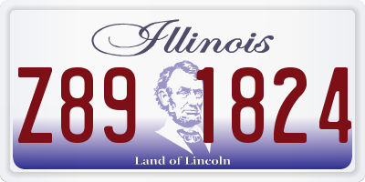 IL license plate Z891824