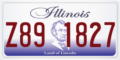 IL license plate Z891827