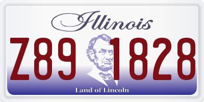 IL license plate Z891828