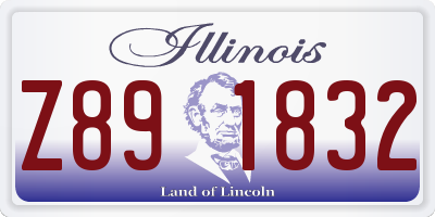 IL license plate Z891832