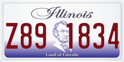 IL license plate Z891834