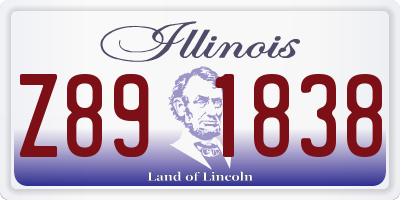 IL license plate Z891838