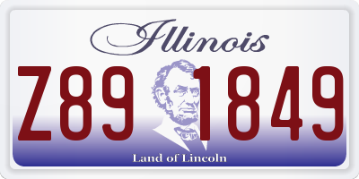 IL license plate Z891849