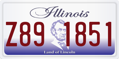 IL license plate Z891851