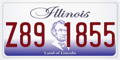 IL license plate Z891855