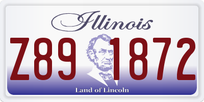 IL license plate Z891872