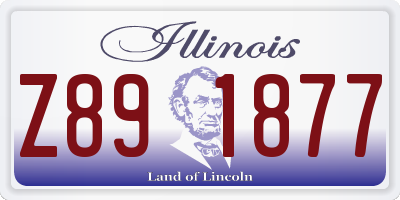 IL license plate Z891877