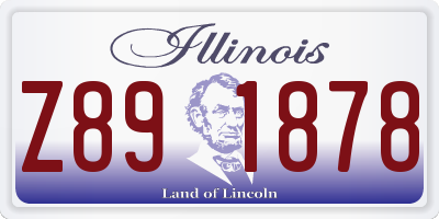 IL license plate Z891878