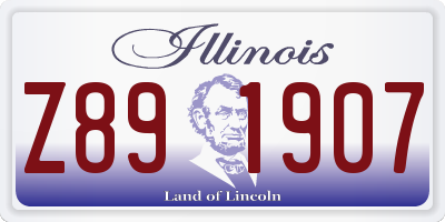 IL license plate Z891907