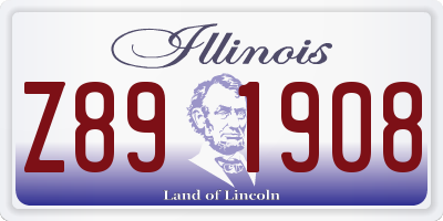 IL license plate Z891908