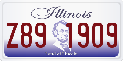 IL license plate Z891909