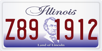 IL license plate Z891912