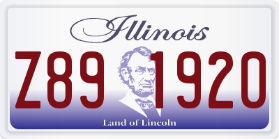 IL license plate Z891920