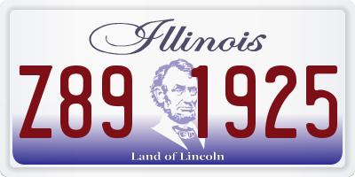 IL license plate Z891925