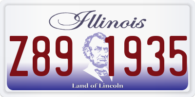 IL license plate Z891935