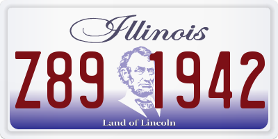 IL license plate Z891942