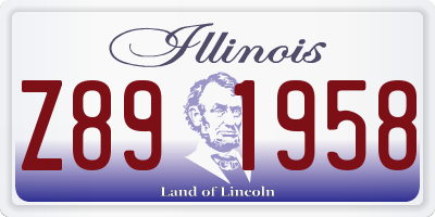 IL license plate Z891958