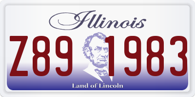 IL license plate Z891983