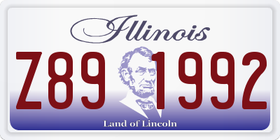 IL license plate Z891992