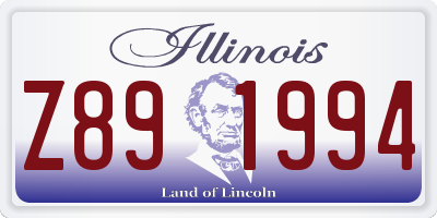IL license plate Z891994