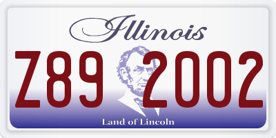 IL license plate Z892002