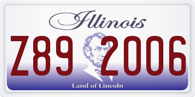 IL license plate Z892006