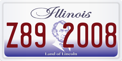 IL license plate Z892008