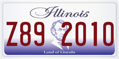 IL license plate Z892010