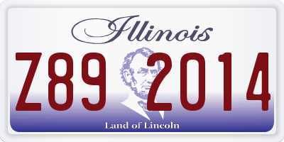 IL license plate Z892014