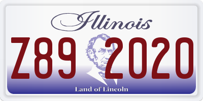 IL license plate Z892020