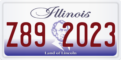 IL license plate Z892023