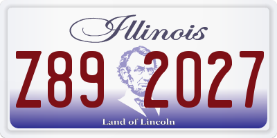 IL license plate Z892027