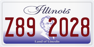 IL license plate Z892028