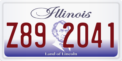 IL license plate Z892041