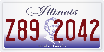 IL license plate Z892042