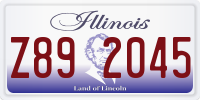 IL license plate Z892045