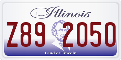 IL license plate Z892050