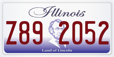 IL license plate Z892052