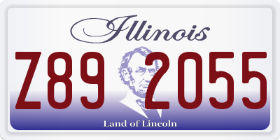 IL license plate Z892055