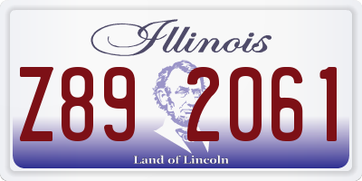 IL license plate Z892061